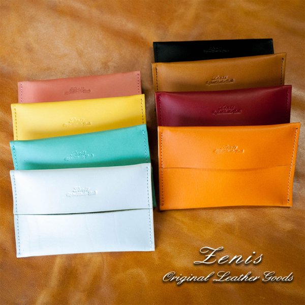 画像8: Zenis（ゼニス)ナチュラルレザー 本革 ポケットティッシュケース ティッシュカバー B-0148 (8)