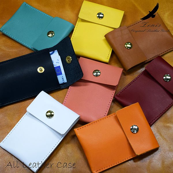 画像8: お年玉袋 祝儀袋 ぽち袋 本革 日本製 カードケース Zenis ゼニス B-0174 (8)