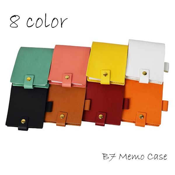 画像3: B7 メモ用紙カバー 本革 レザー ティーポ ペンホルダー付き B7サイズ ブックカバー Zenis ゼニス B-0178 【送料無料】 (3)